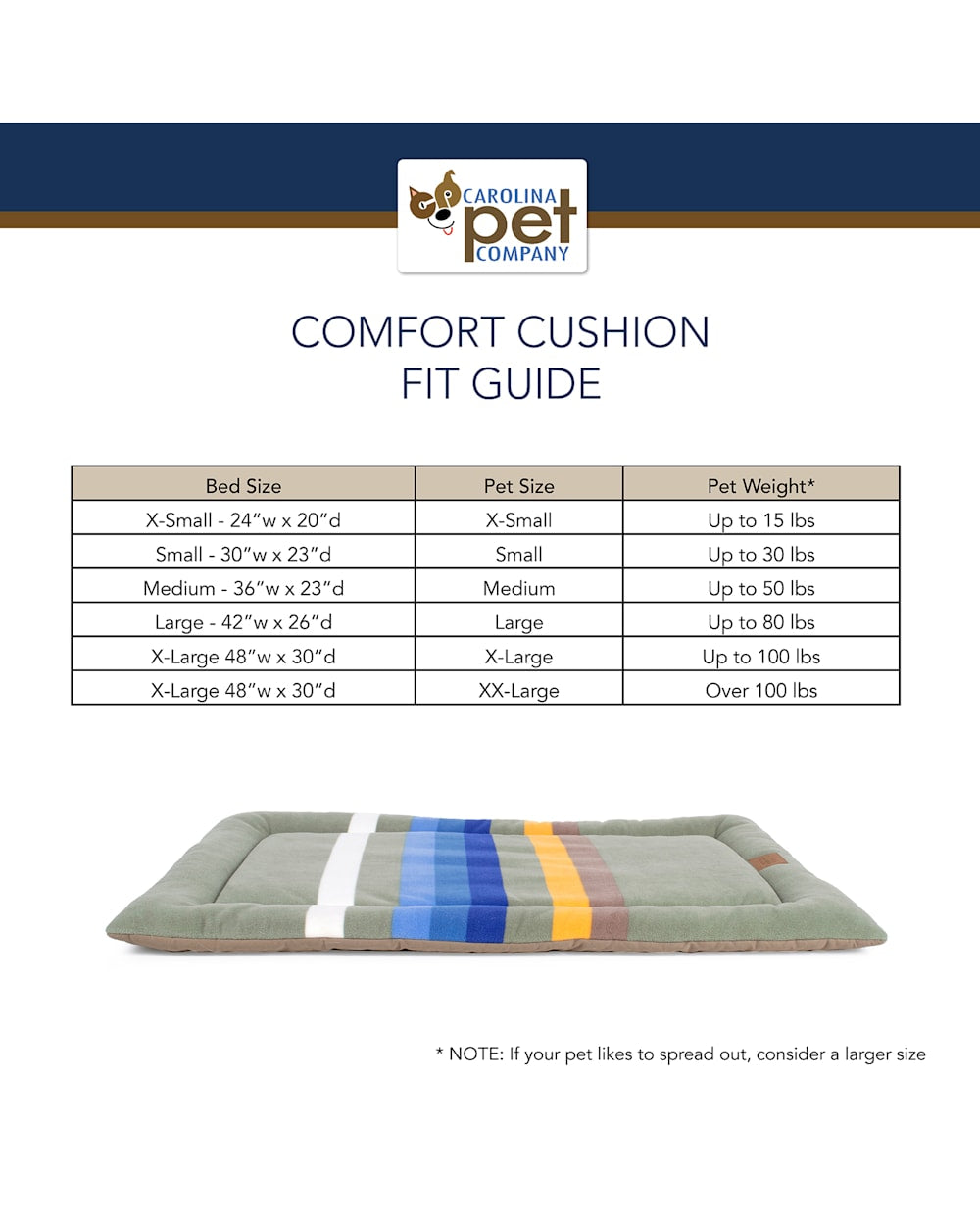 PENDLETON GLACIER NATIONAL PARK PET BED - COMFORT CUSHION