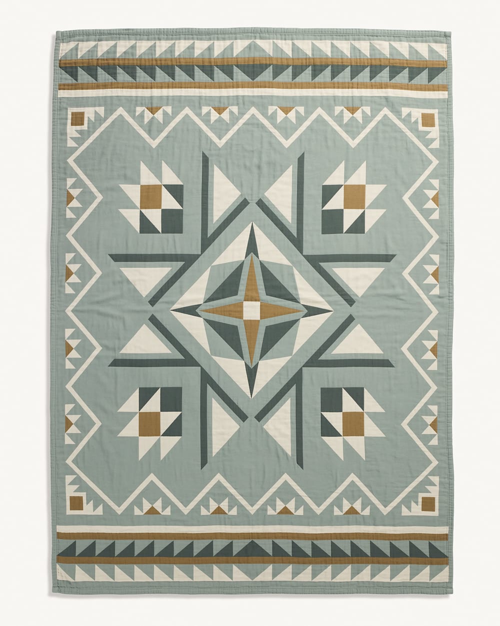 PENDLETON QUILTED STAR COTTON MATELASSE COVERLET