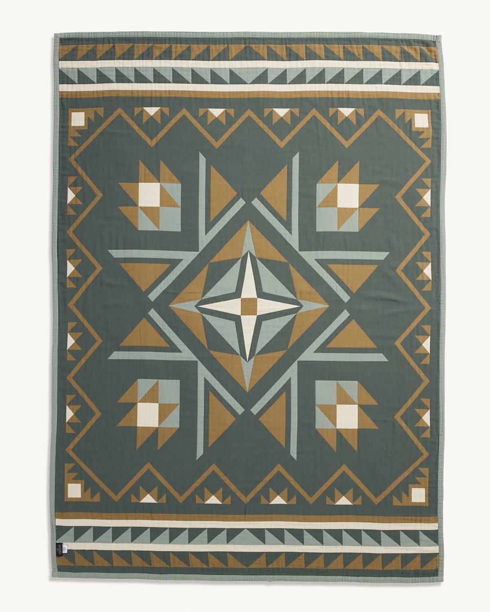PENDLETON QUILTED STAR COTTON MATELASSE COVERLET