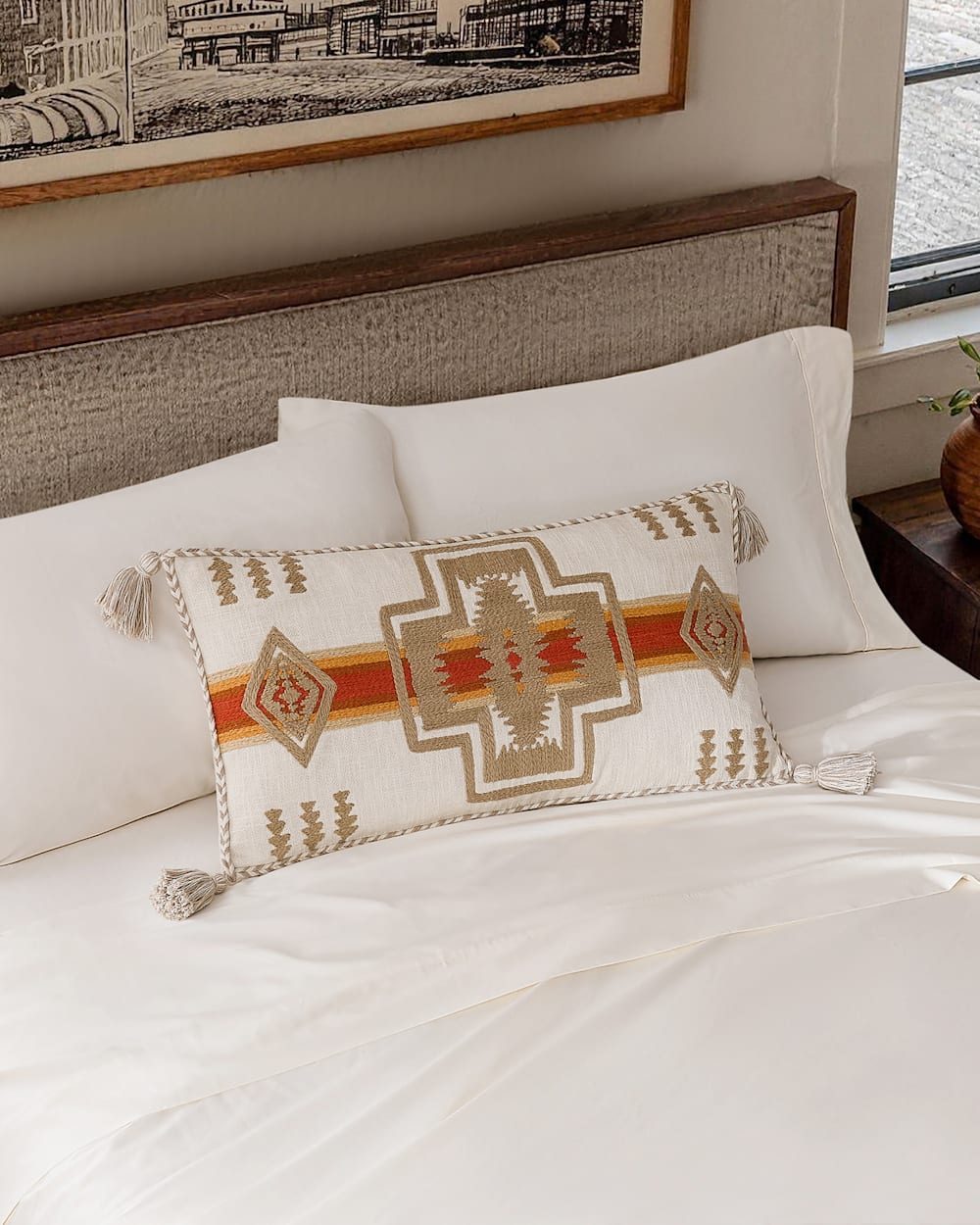 PENDLETON HARDING EMBROIDERED HUG PILLOW