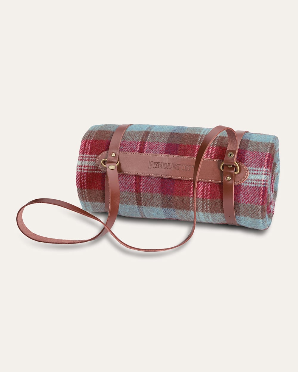 PENDLETON MOTOR ROBE THROW WITH LEATHER CARRIER