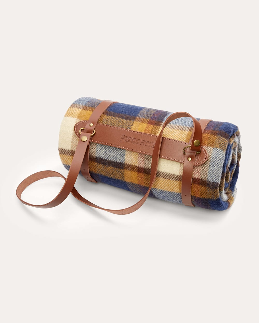 PENDLETON MOTOR ROBE THROW WITH LEATHER CARRIER
