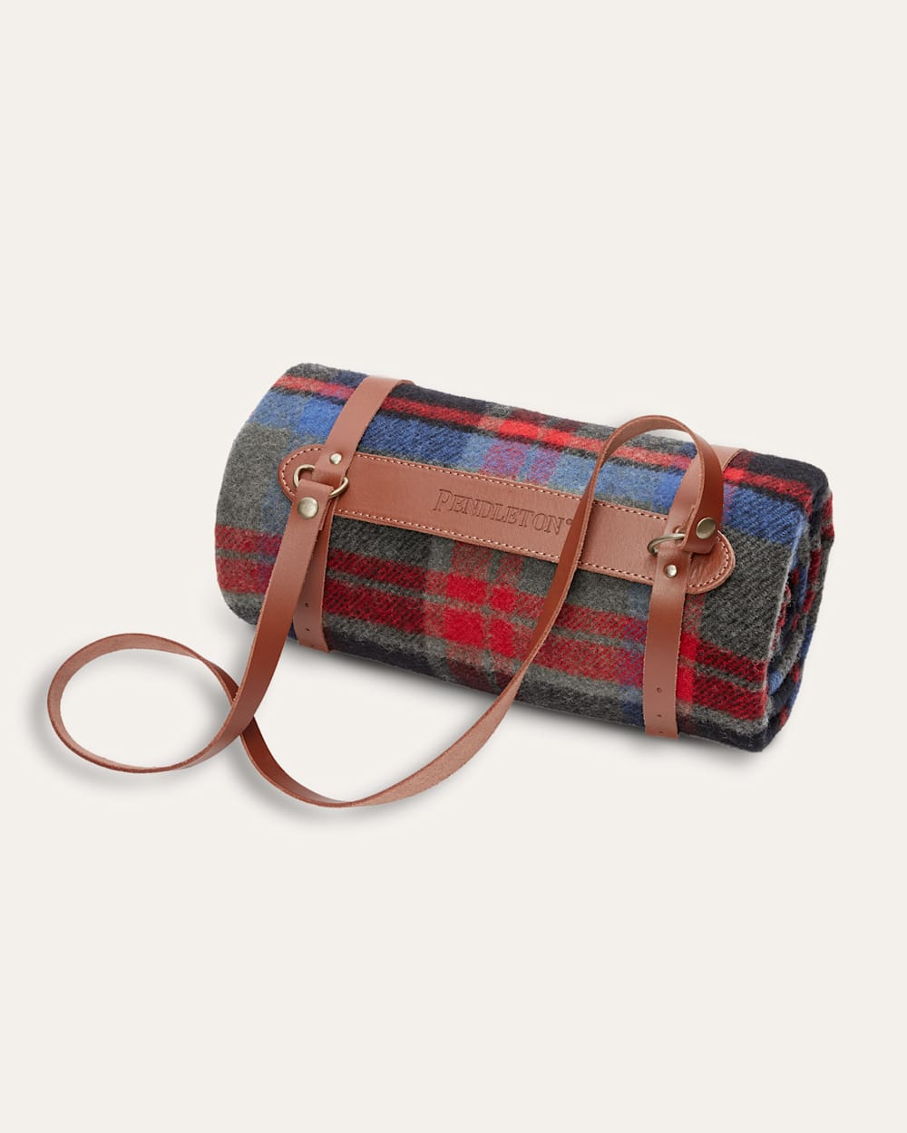 PENDLETON MOTOR ROBE THROW WITH LEATHER CARRIER