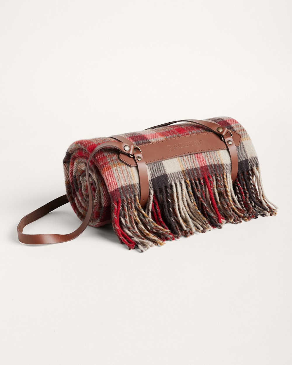 PENDLETON MOTOR ROBE THROW WITH LEATHER CARRIER
