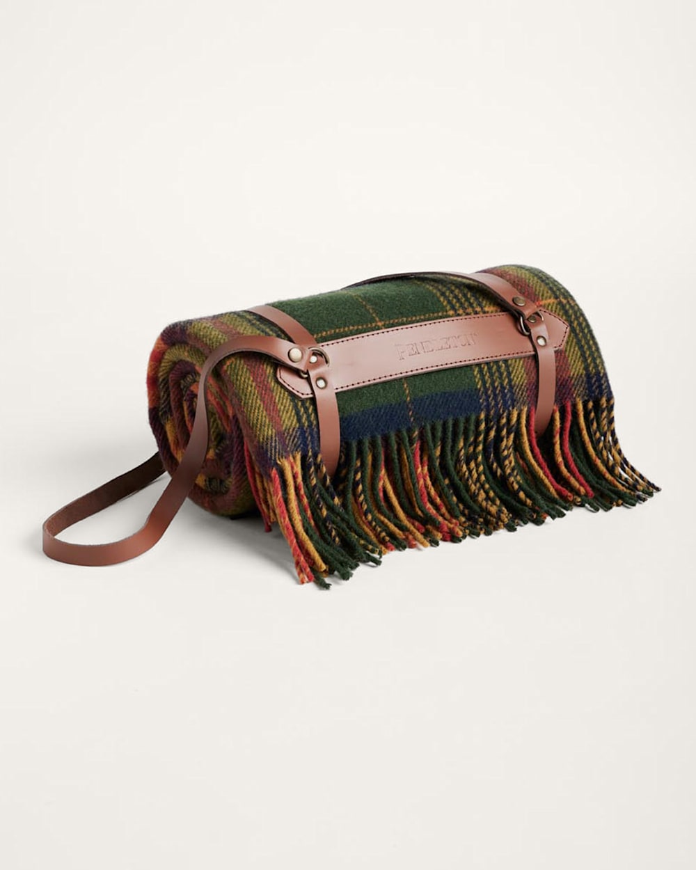 PENDLETON MOTOR ROBE THROW WITH LEATHER CARRIER