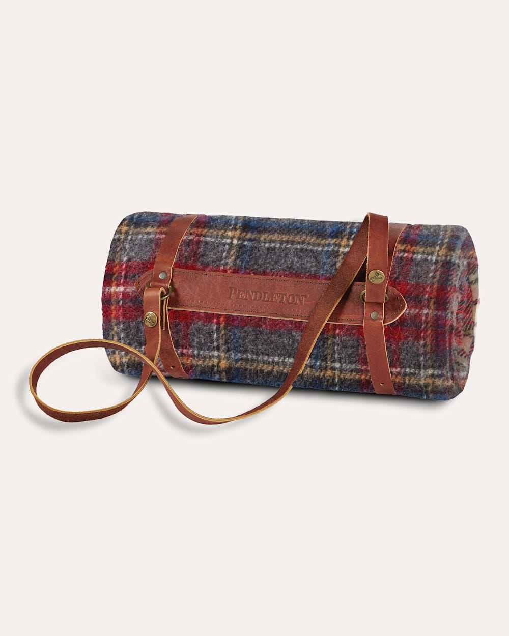 PENDLETON MOTOR ROBE THROW WITH LEATHER CARRIER