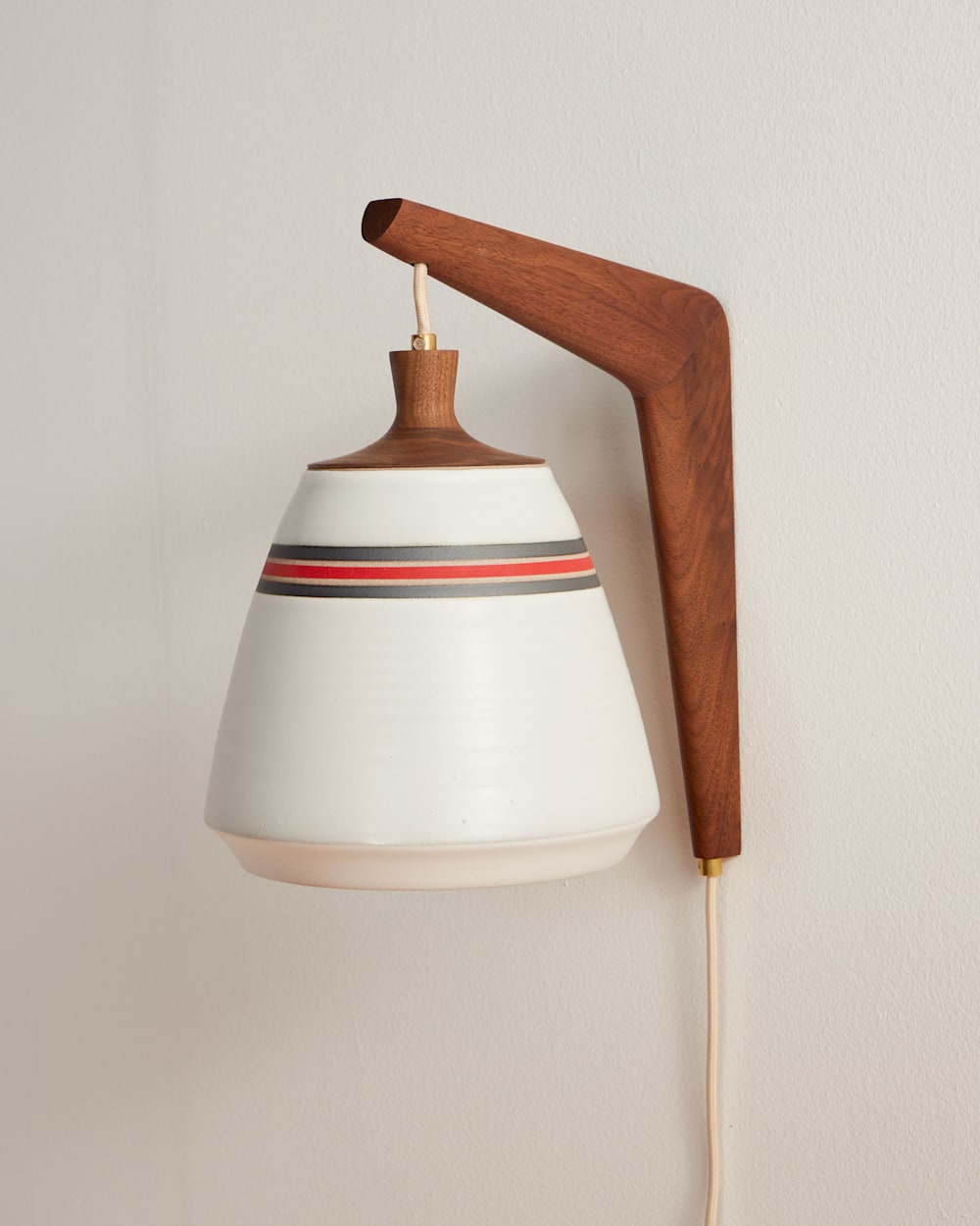 PENDLETON HANDMADE STONEWARE & WOOD SCONCE