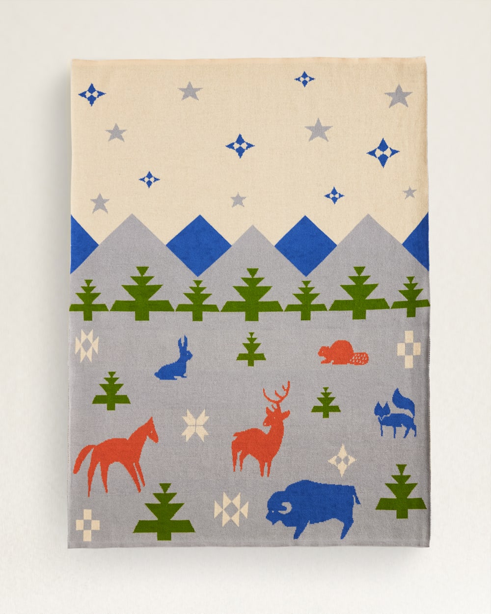 PENDLETON SHARED PATH KNIT BABY BLANKET WITH BEANIE