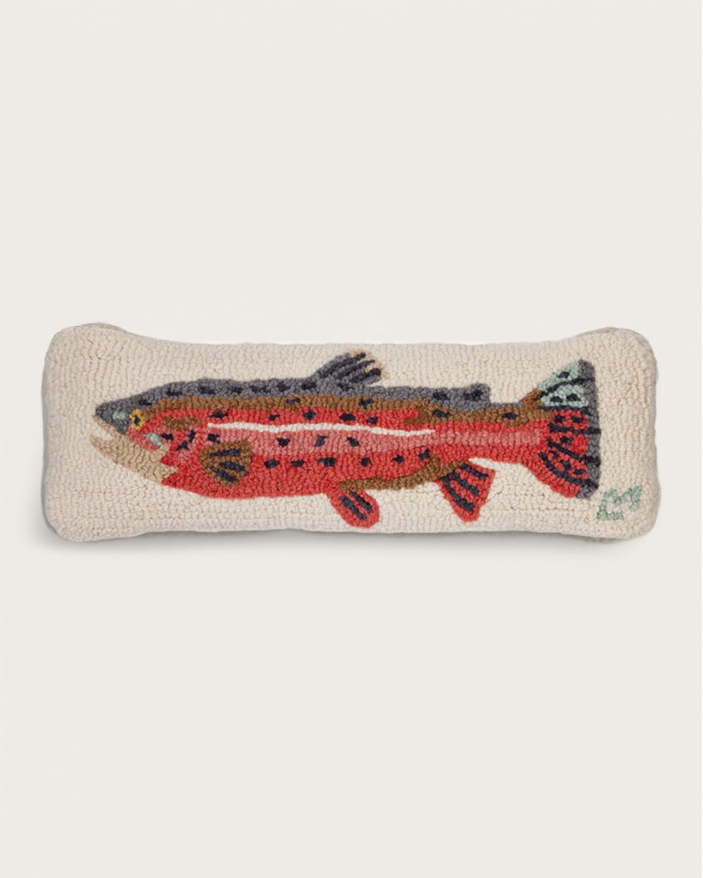 PENDLETON TROUT HOOKED LUMBAR PILLOW
